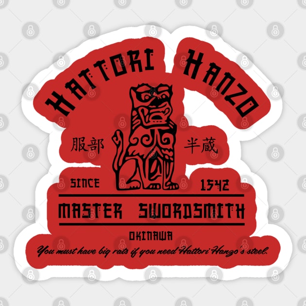 Hattori Hanzo Sticker by carloj1956